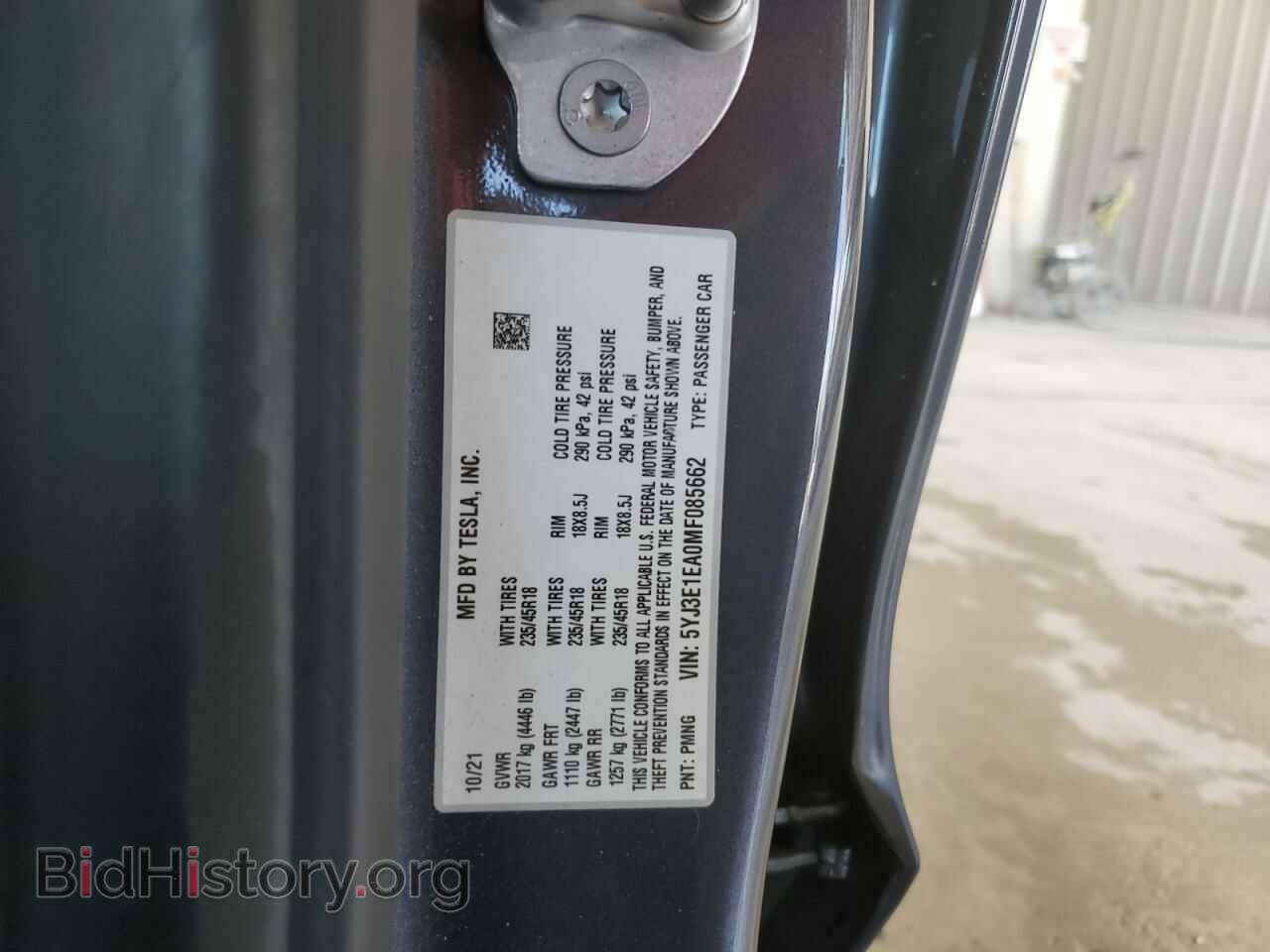 2021 TESLA MODEL 3 - VIN: 5YJ3E1EA0MF085662 - Photo 12