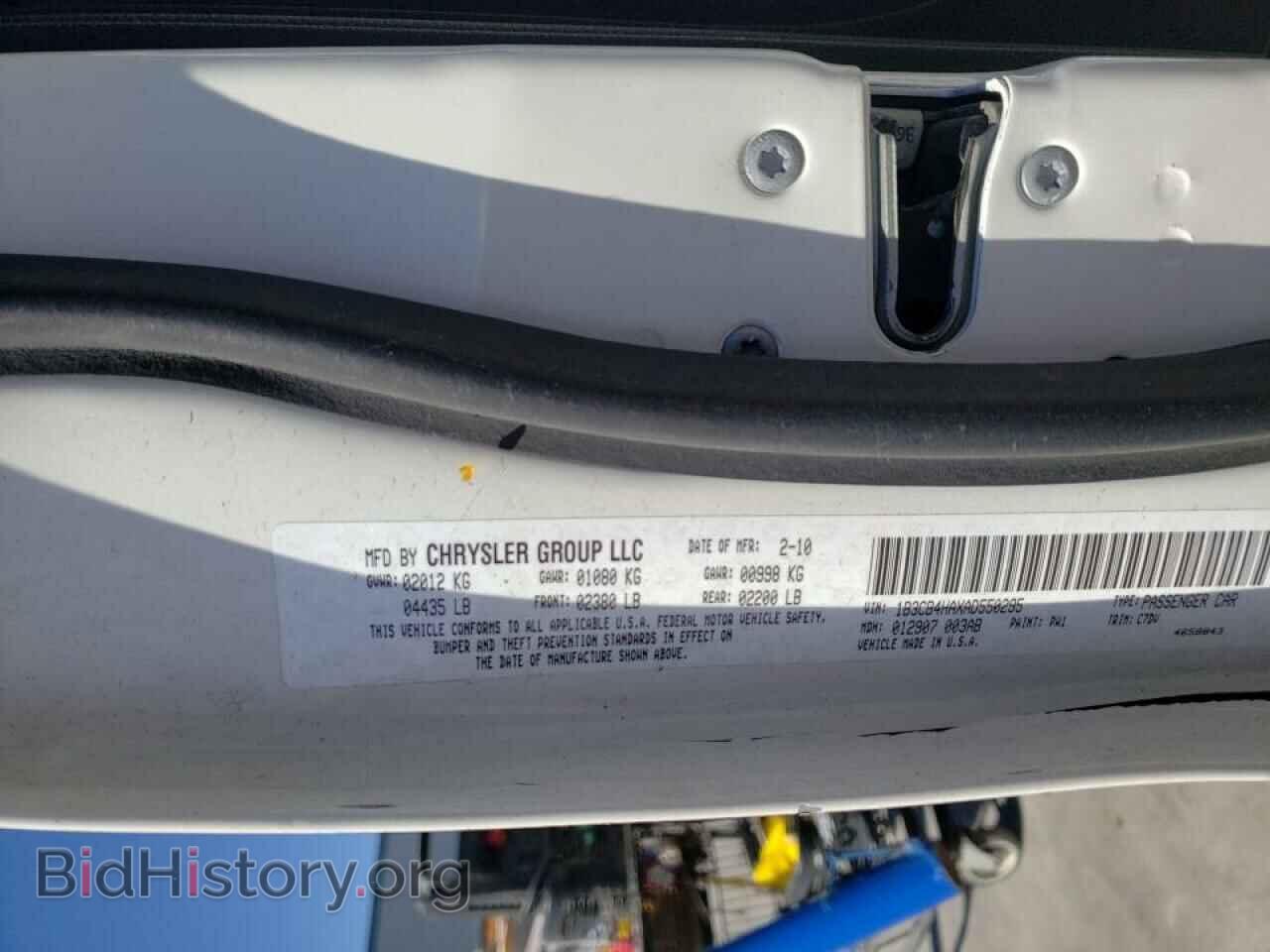 2010 DODGE CALIBER - VIN: 1B3CB4HAXAD550295 - Фото 10