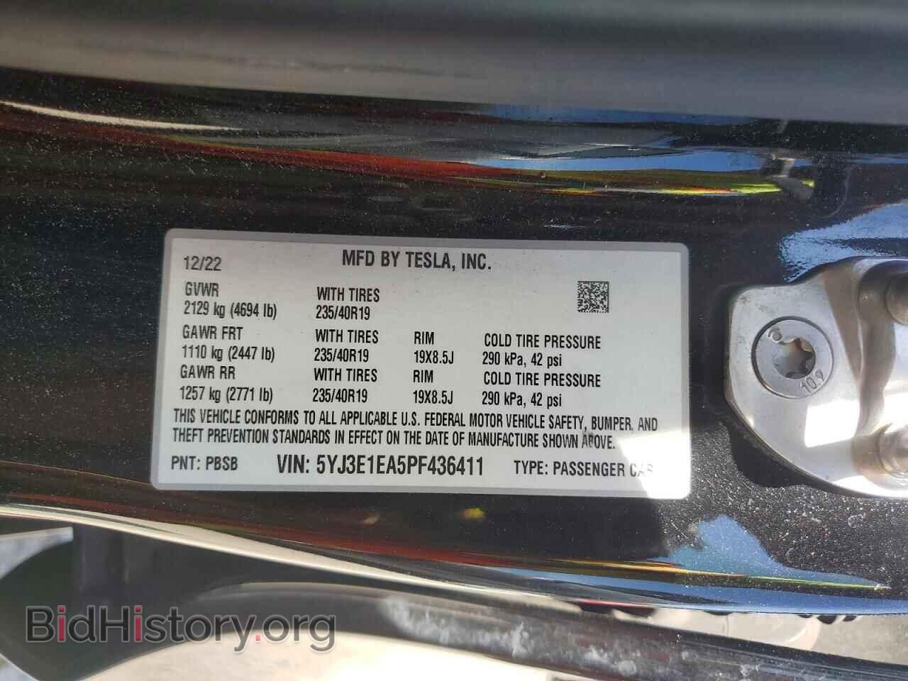 2023 TESLA MODEL 3 - VIN: 5YJ3E1EA5PF436411 - Photo 12