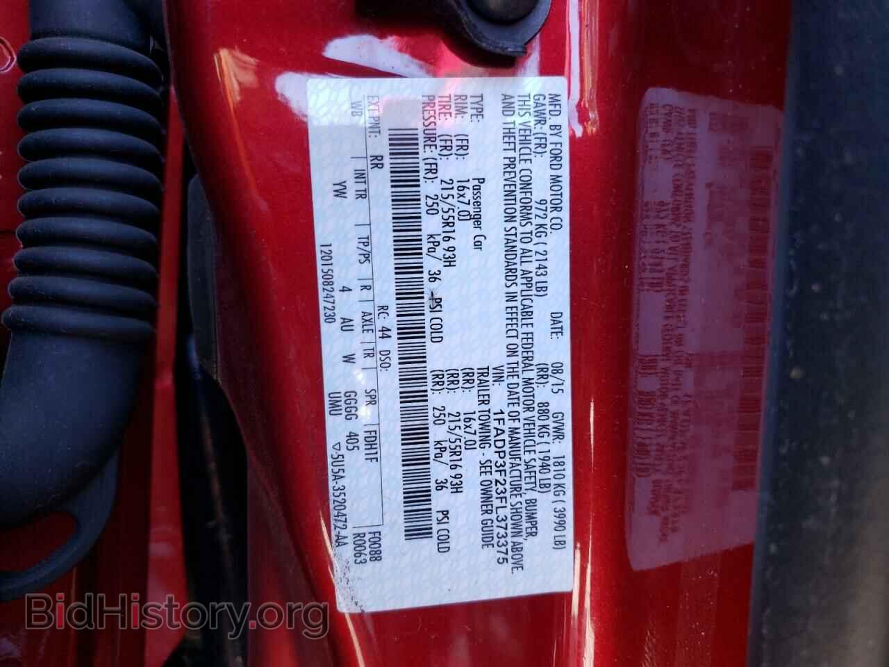 2015 FORD FOCUS - VIN: 1FADP3F23FL373375 - Фото 10