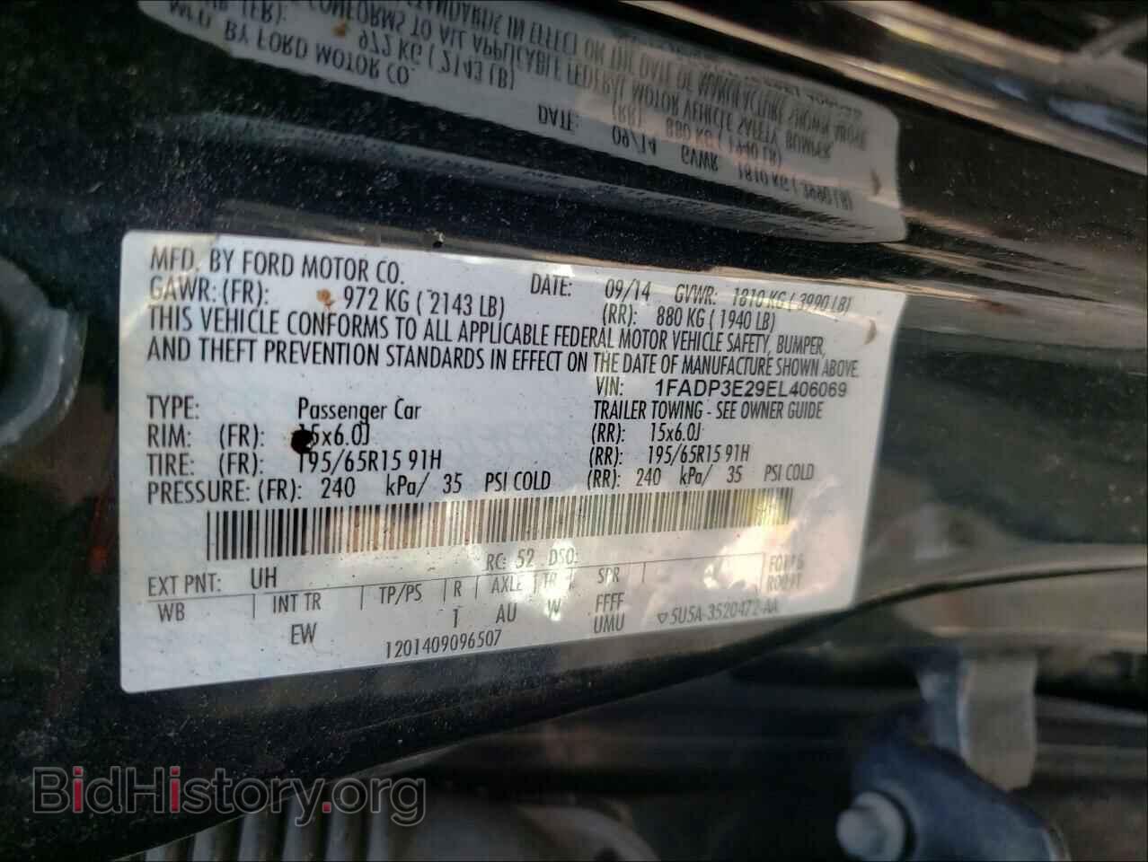 2014 FORD FOCUS - VIN: 1FADP3E29EL406069 - Photo 10