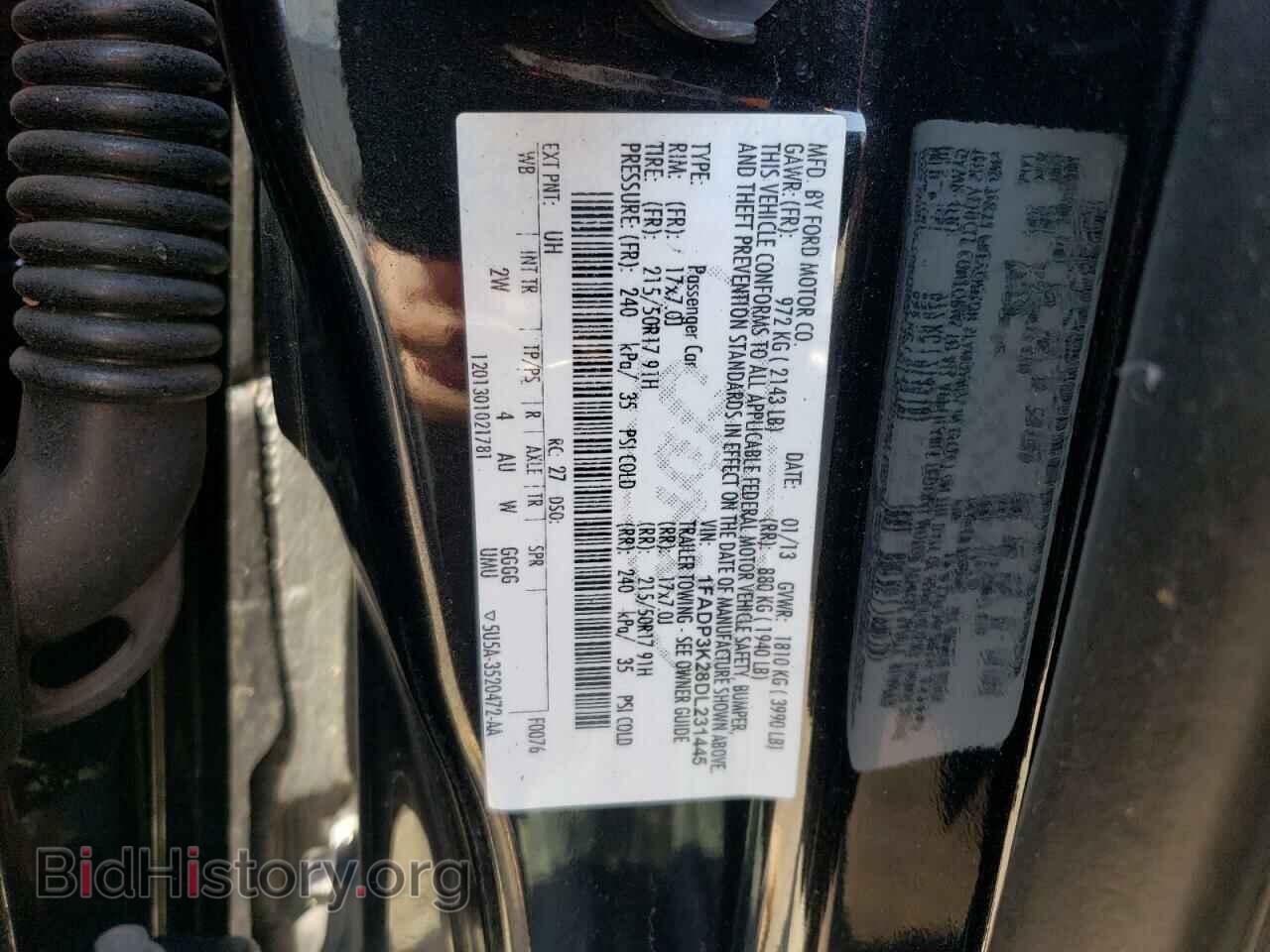 2013 FORD FOCUS - VIN: 1FADP3K28DL231445 - Фото 13