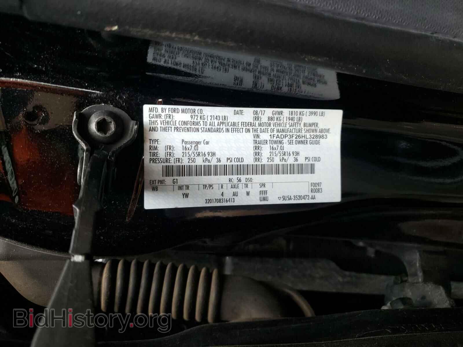 2017 FORD FOCUS - VIN: 1FADP3F26HL328983 - Photo 10