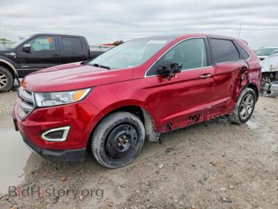 2018 Ford EDGE Titanium, красный — VIN 2FMPK3K83JBB26975, Copart