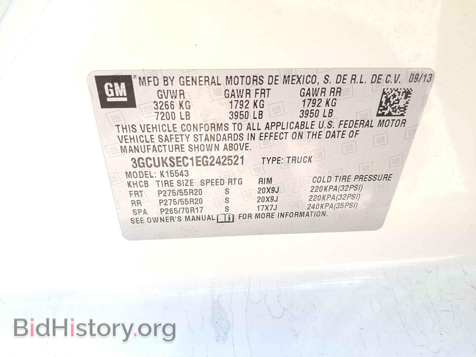 2014 CHEVROLET SILVERADO - VIN: 3GCUKSEC1EG242521 - Photo 10