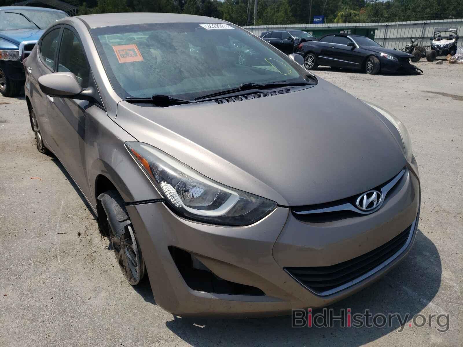 Photo 5NPDH4AE8GH744714 - HYUNDAI ELANTRA 2016