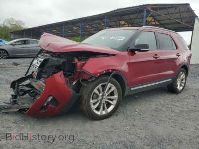 2019 Ford EXPLORER XLT, бордовый — VIN 1FM5K7D82KGB01832, Copart