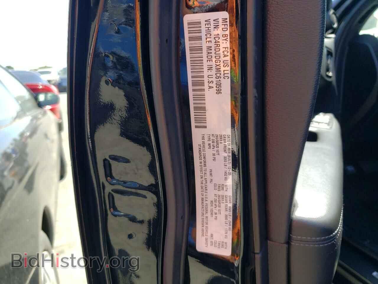 2021 DODGE DURANGO - VIN: 1C4RDJDGXMC610596 - Photo 10