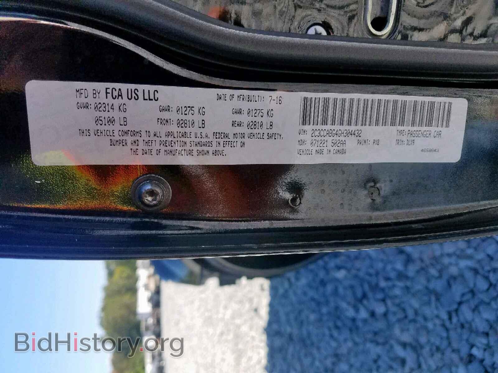 2016 CHRYSLER 300 - VIN: 2C3CCABG4GH304432 - Фото 10
