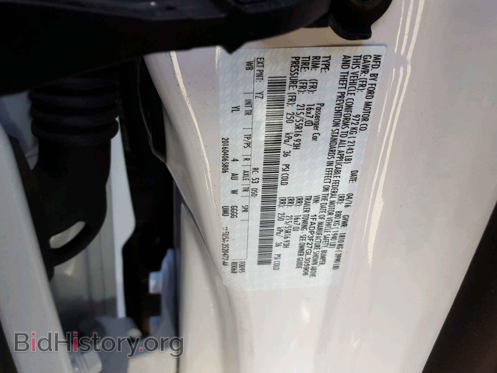 2016 FORD FOCUS SE - VIN: 1FADP3F27GL305906 - Фото 10