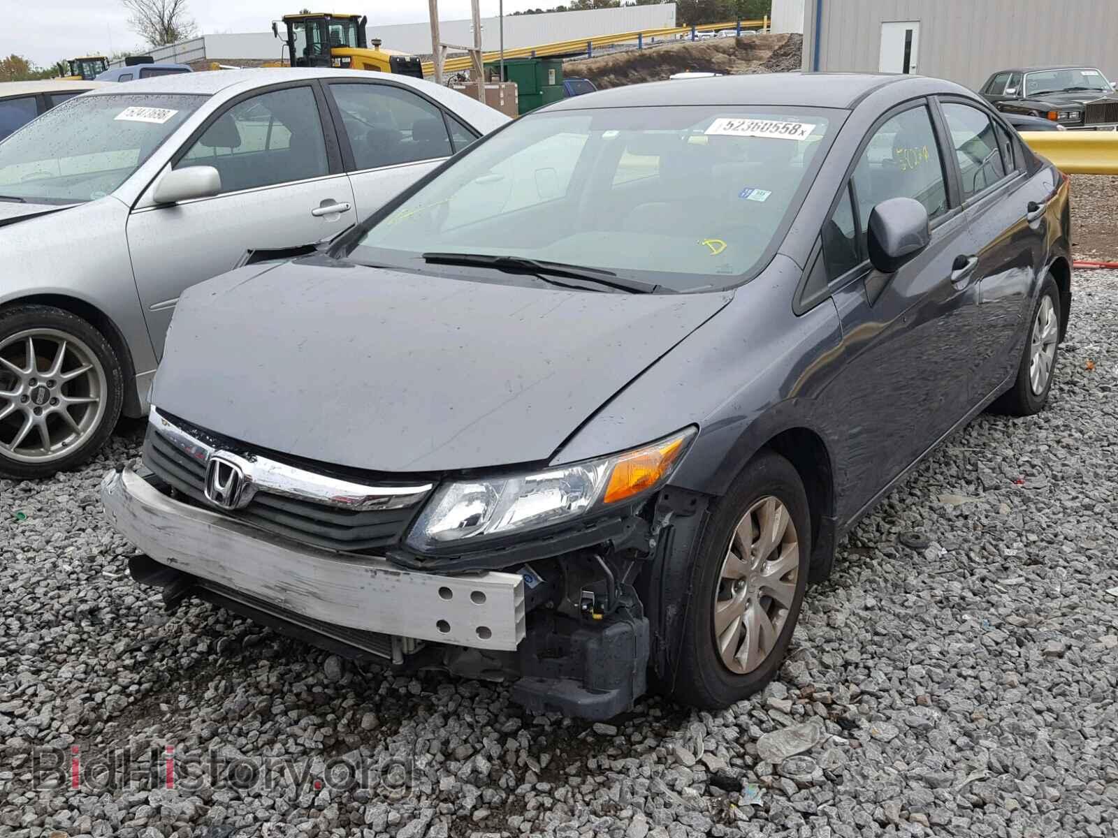 2012 HONDA CIVIC LX - VIN: 2HGFB2F55CH578406 - Фото 2