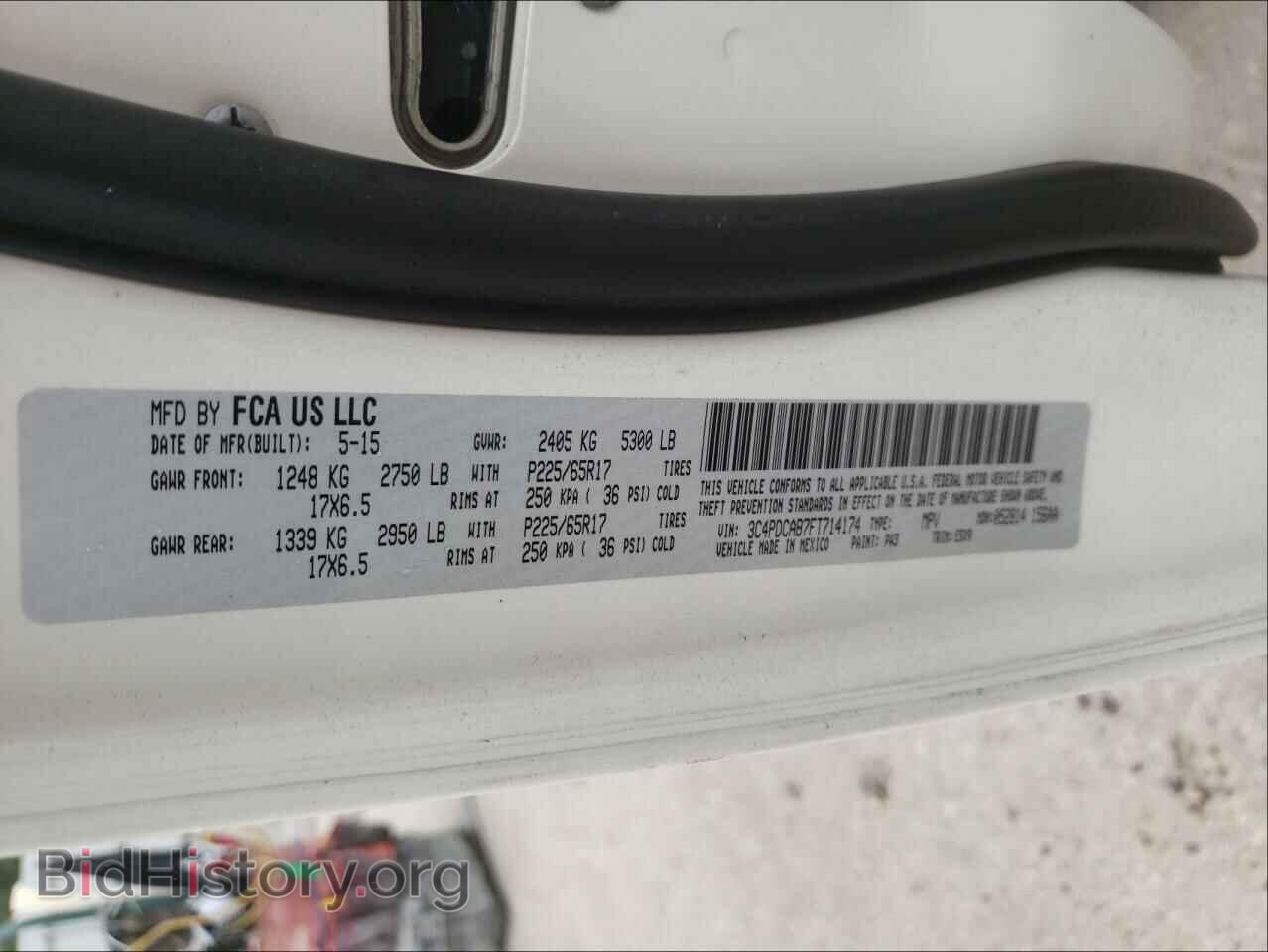 2015 DODGE JOURNEY - VIN: 3C4PDCAB7FT714174 - Фото 10