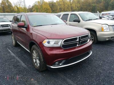 2017 Dodge DURANGO Durango SX, maroon — VIN 1C4RDJAG5HC860614, Copart
