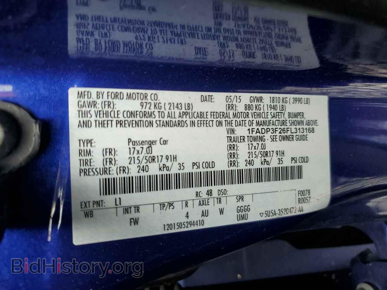 2015 FORD FOCUS - VIN: 1FADP3F26FL313168 - Photo 12