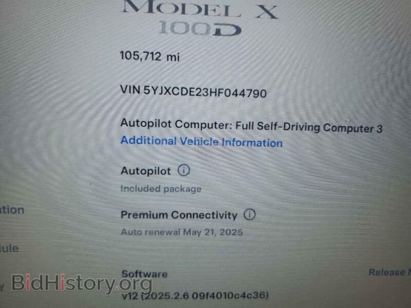 2017 Tesla MODEL X (VIN 5YJXCDE23HF044790) — photo 9 of 14