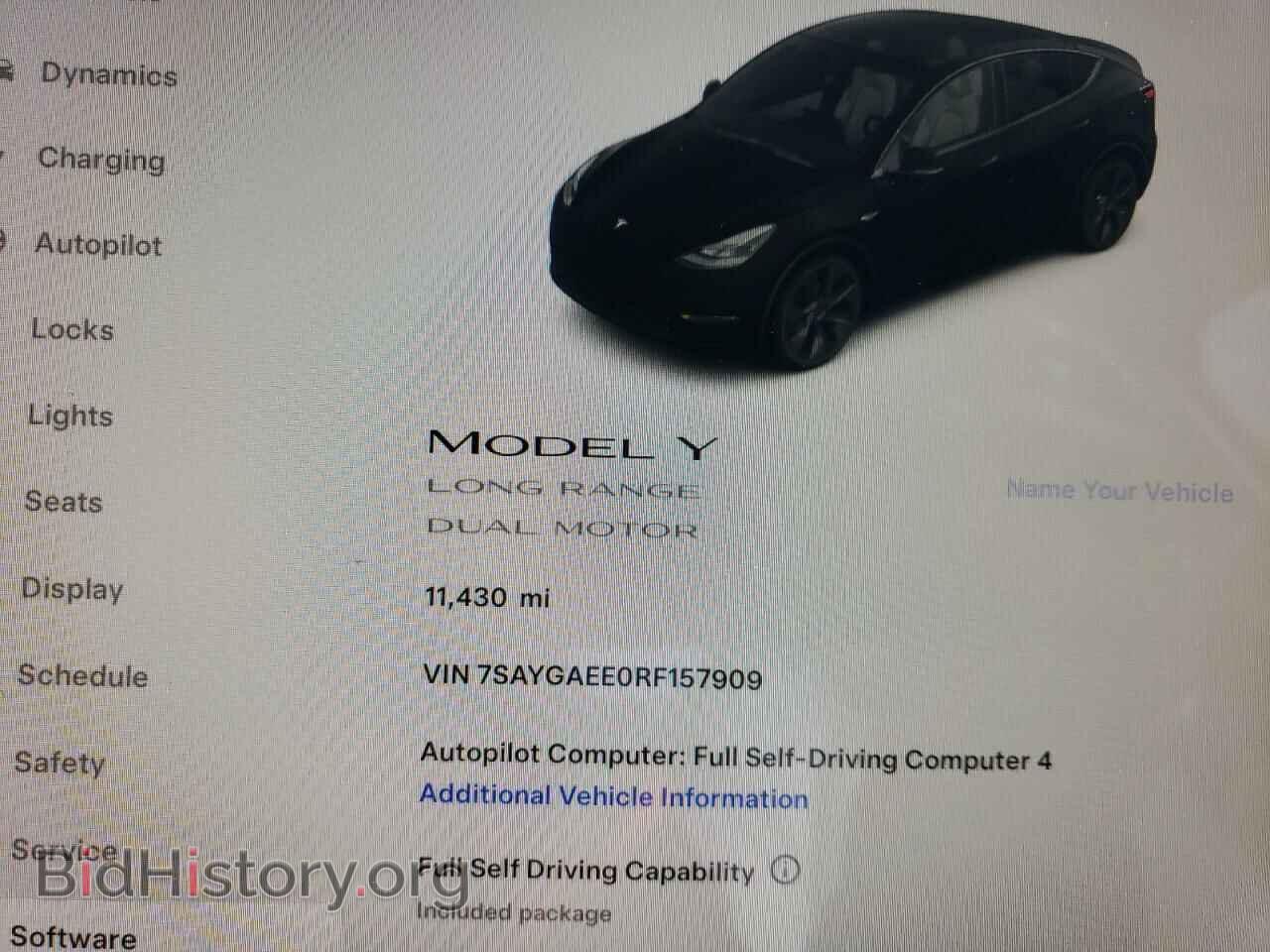 2024 TESLA MODEL Y - VIN: 7SAYGAEE0RF157909 - Фото 9