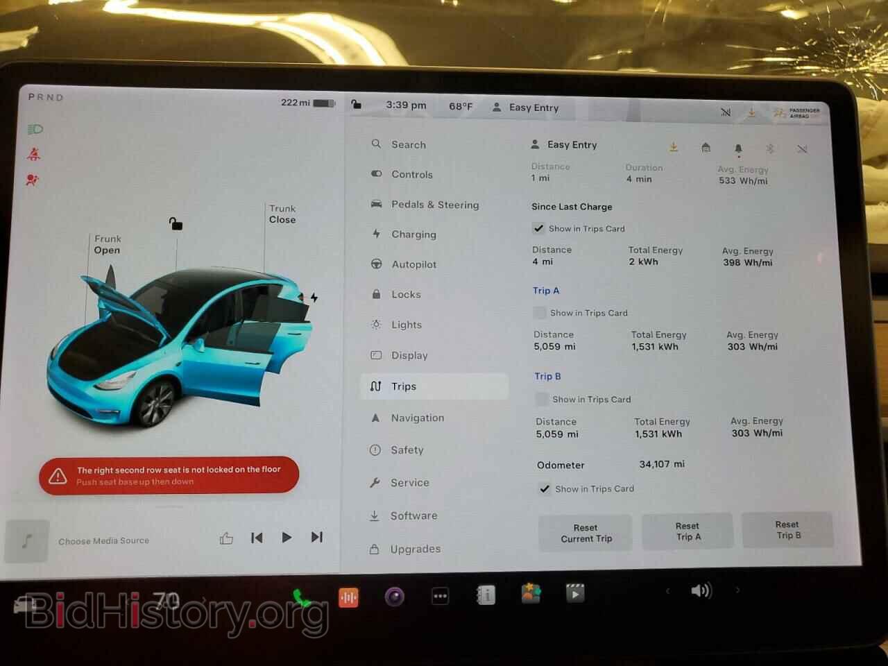 2021 TESLA MODEL Y - VIN: 5YJYGAEE3MF113151 - Фото 9