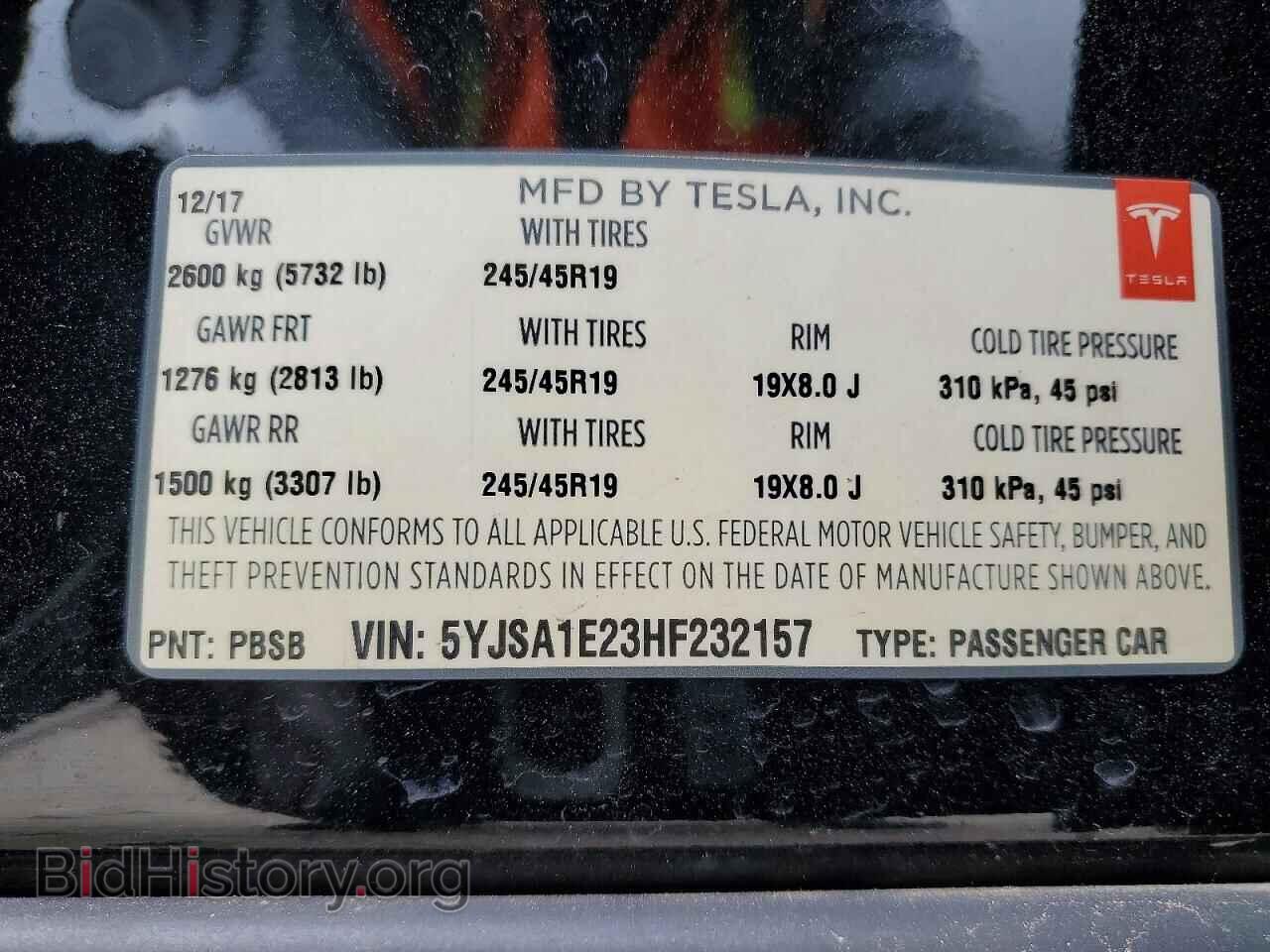 2017 TESLA MODEL S - VIN: 5YJSA1E23HF232157 - Photo 13