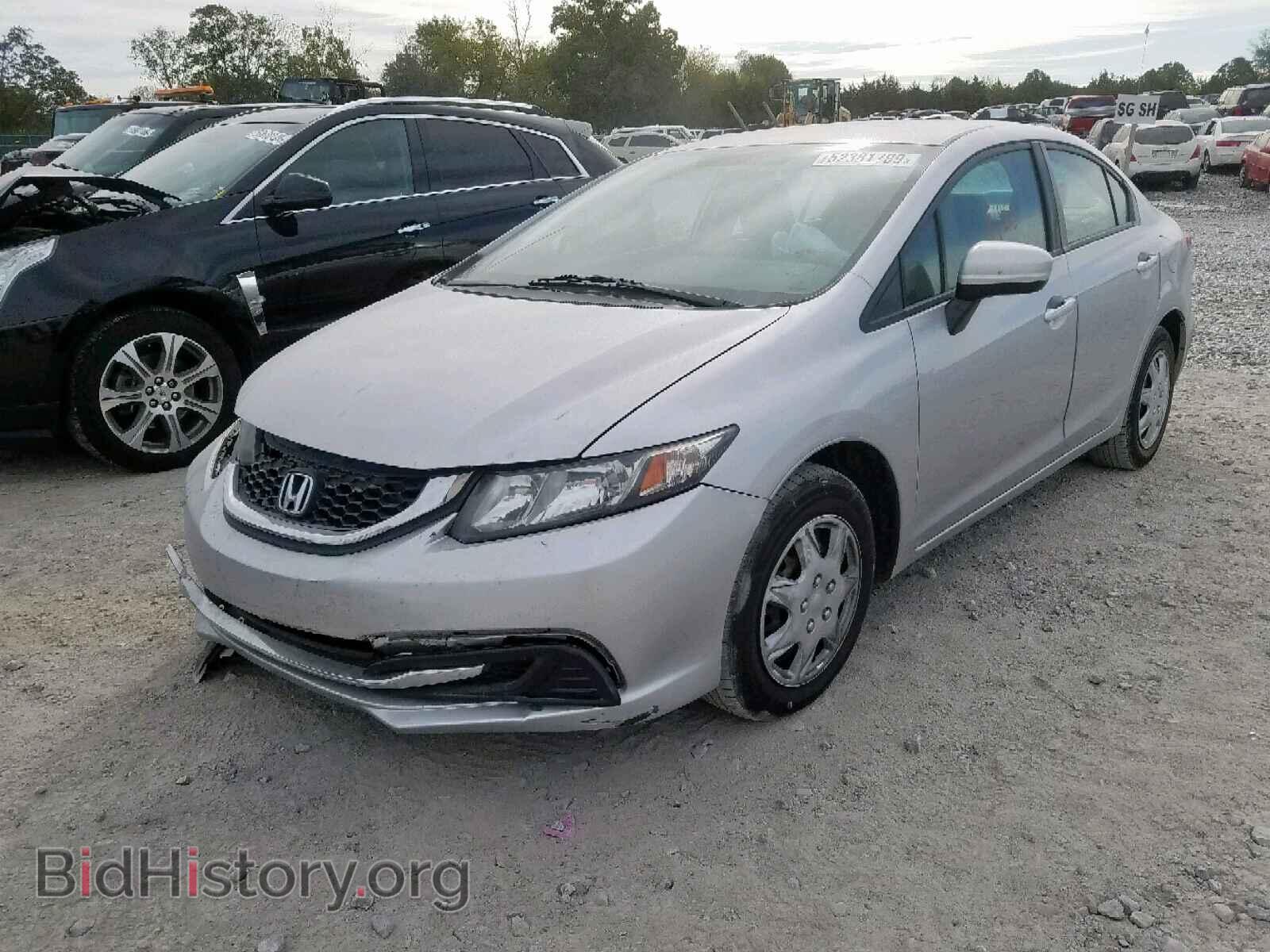 2014 HONDA CIVIC LX - VIN: 19XFB2F54EE044844 - Фото 2