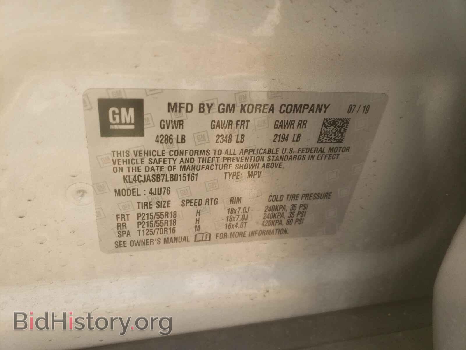 2020 BUICK ENCORE - VIN: KL4CJASB7LB015161 - Photo 10