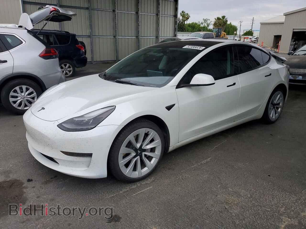 Photo 5YJ3E1EA1NF361977 - TESLA MODEL 3 2022