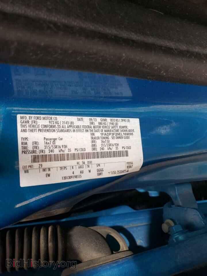 2014 FORD FOCUS - VIN: 1FADP3F29EL169095 - Фото 10