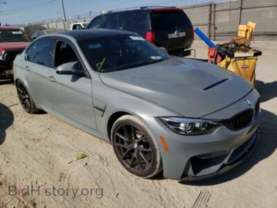 2018 BMW M3, gray — VIN WBS8M9C53J5L00695, Copart
