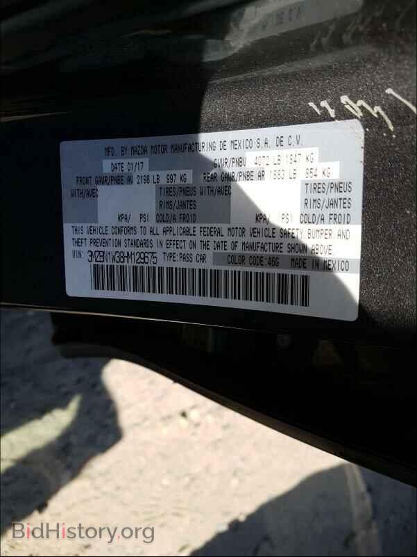 2017 MAZDA 3 - VIN: 3MZBN1W38HM129675 - Фото 10