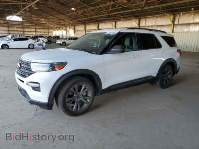 2021 Ford EXPLORER XLT, white — VIN 1FMSK7DH5MGB71220, Copart
