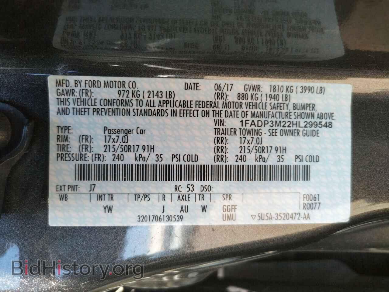 2017 FORD FOCUS - VIN: 1FADP3M22HL299548 - Photo 10