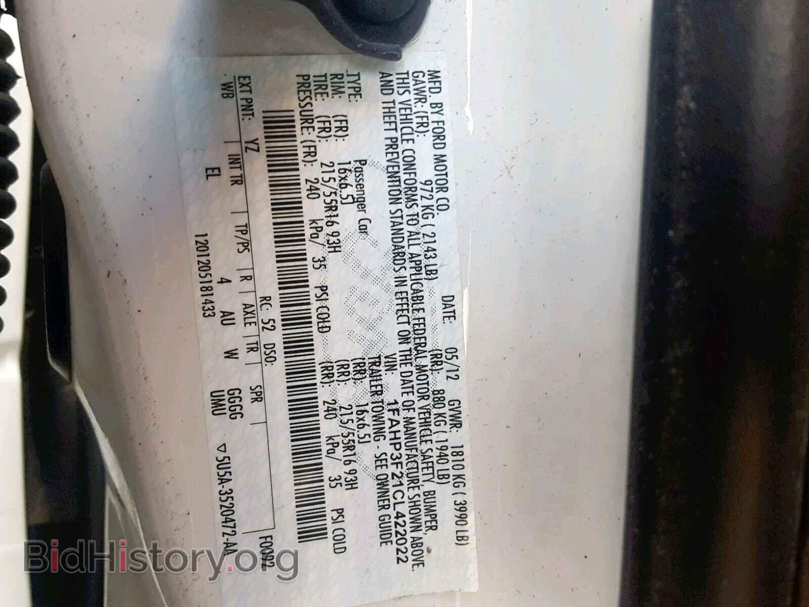 2012 FORD FOCUS SE - VIN: 1FAHP3F21CL422022 - Фото 10