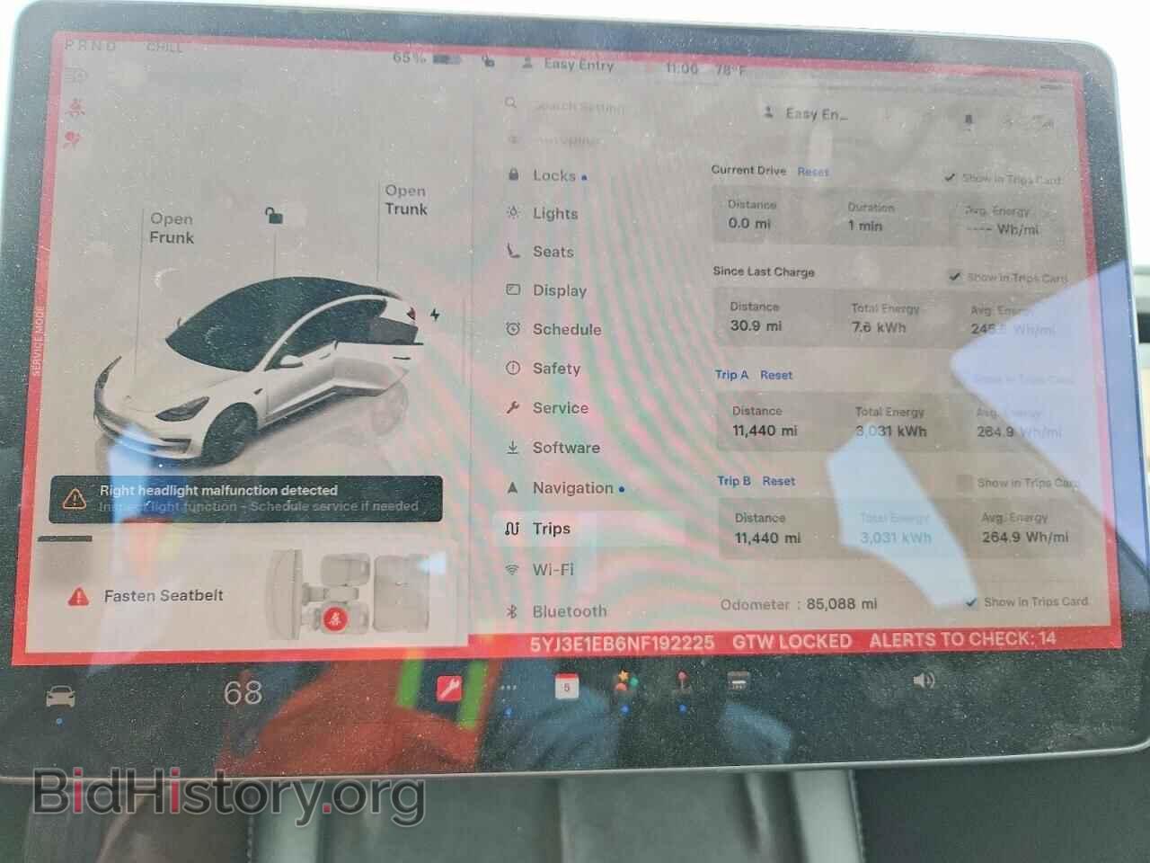 2022 TESLA MODEL 3 - VIN: 5YJ3E1EB6NF192225 - Фото 9