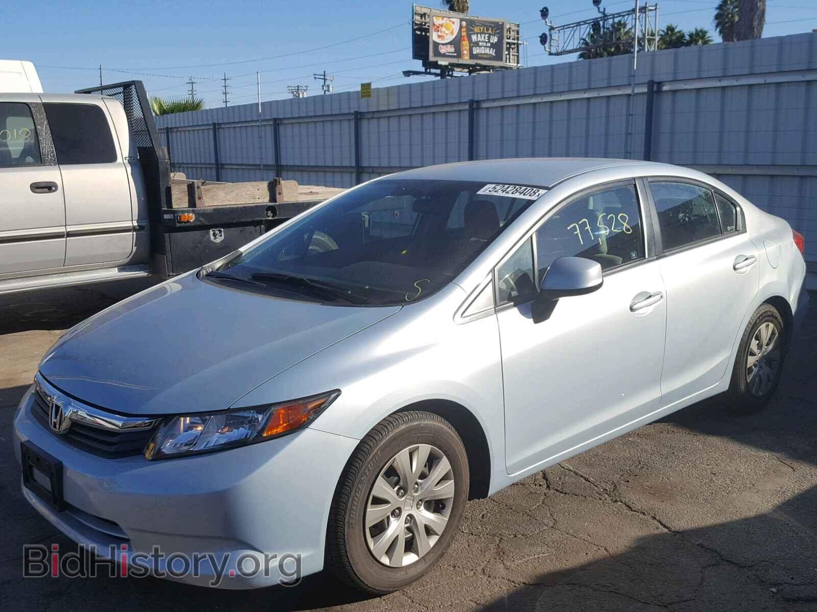 2012 HONDA CIVIC LX - VIN: 19XFB2F51CE356830 - Фото 2