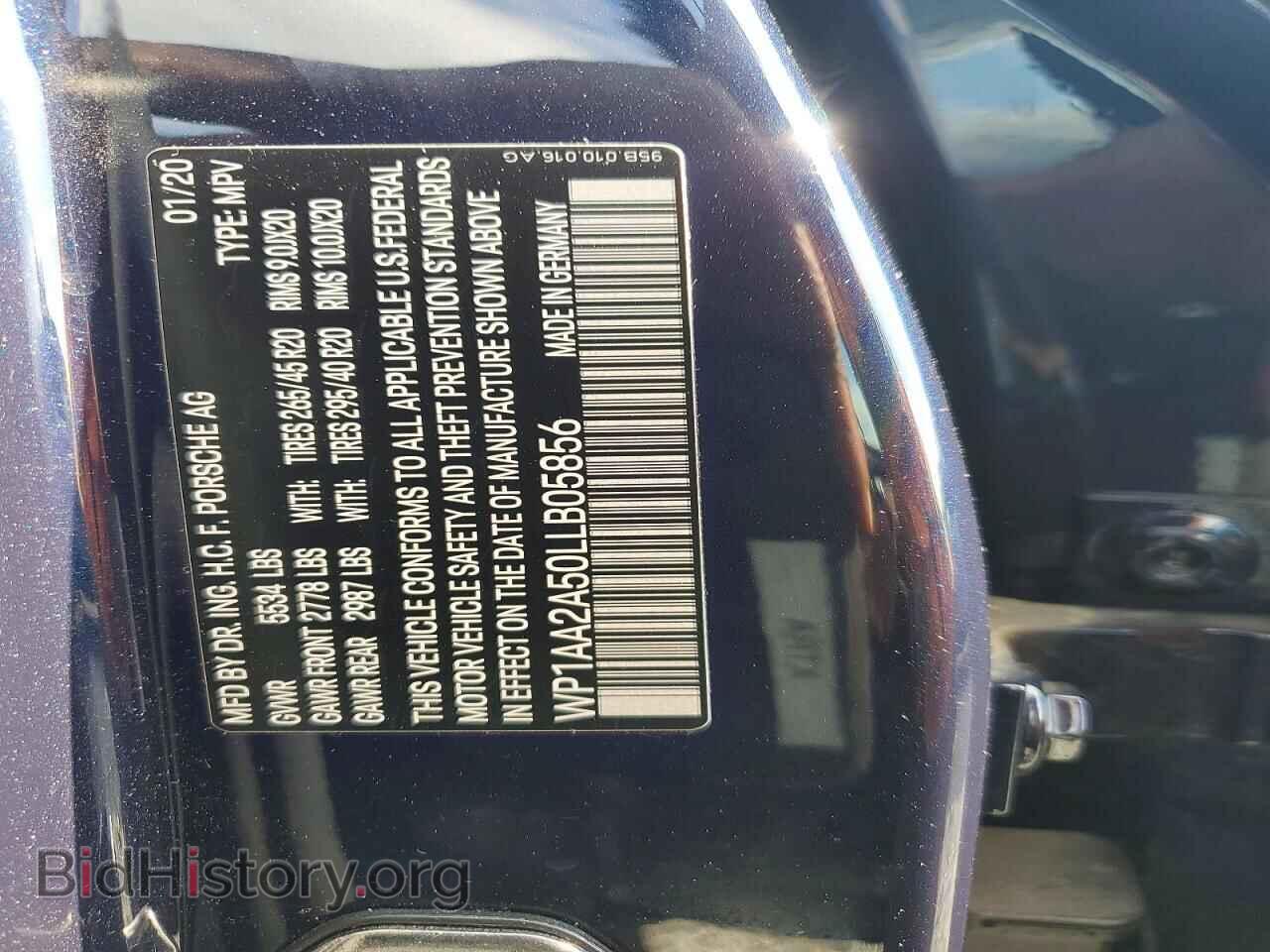 2020 PORSCHE MACAN - VIN: WP1AA2A50LLB05856 - Photo 14