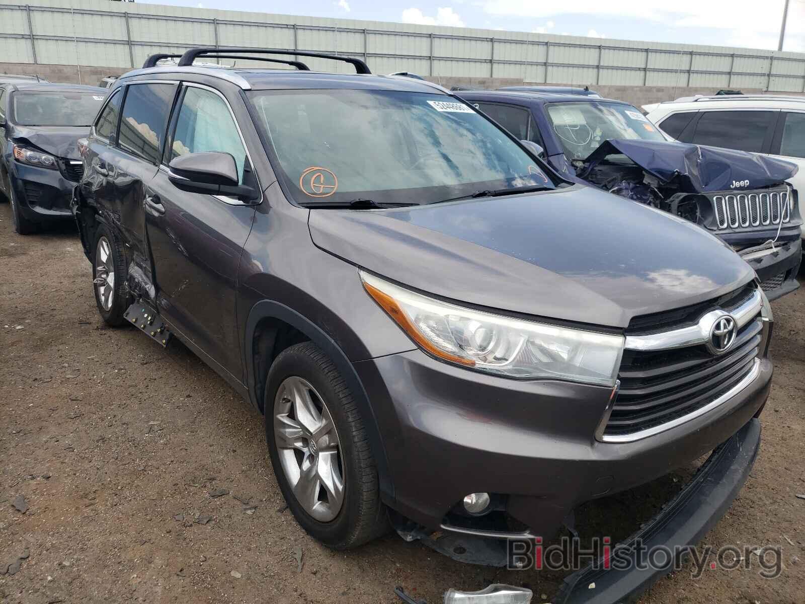 Photo 5TDYKRFH0FS075592 - TOYOTA HIGHLANDER 2015