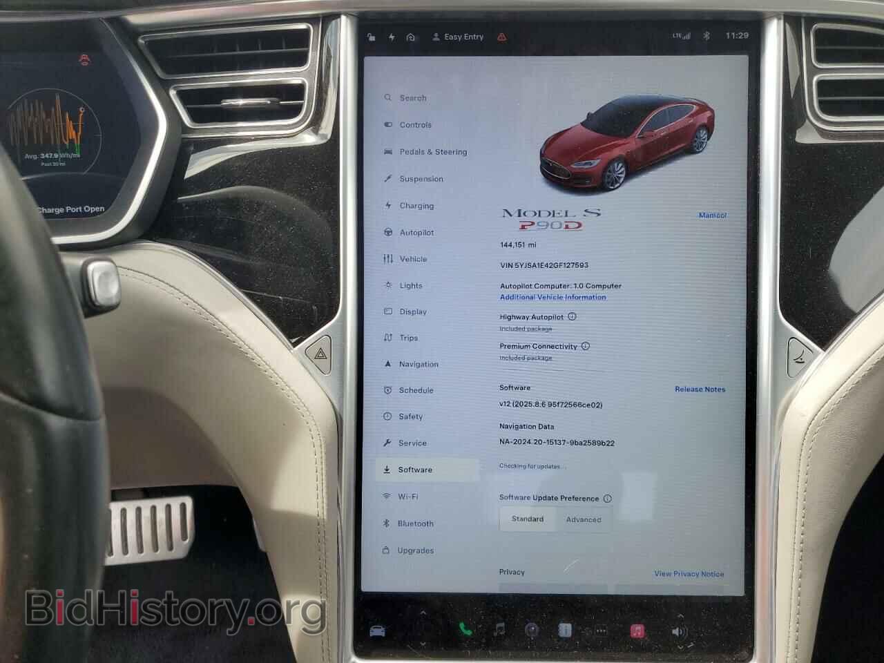 2016 TESLA MODEL S - VIN: 5YJSA1E42GF127593 - Фото 9