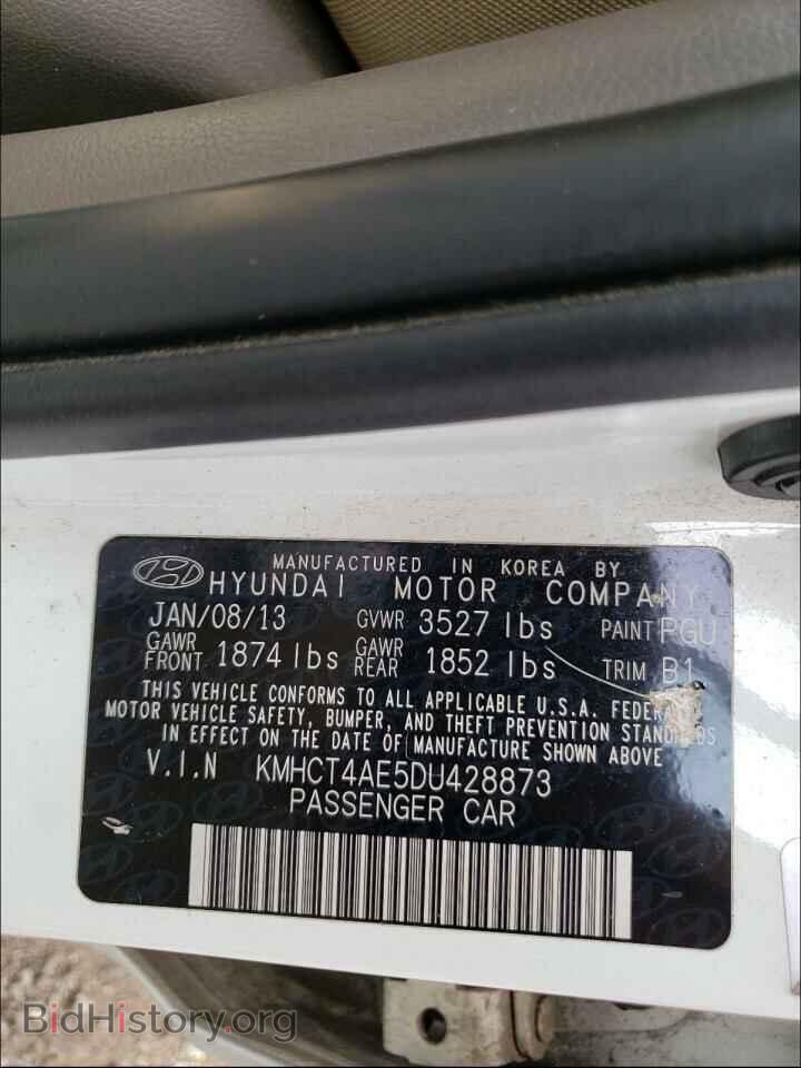 2013 HYUNDAI ACCENT - VIN: KMHCT4AE5DU428873 - Фото 10