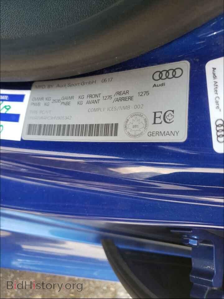 2017 AUDI S7/RS7 - VIN: WUAWRAFC3HN905342 - Фото 10