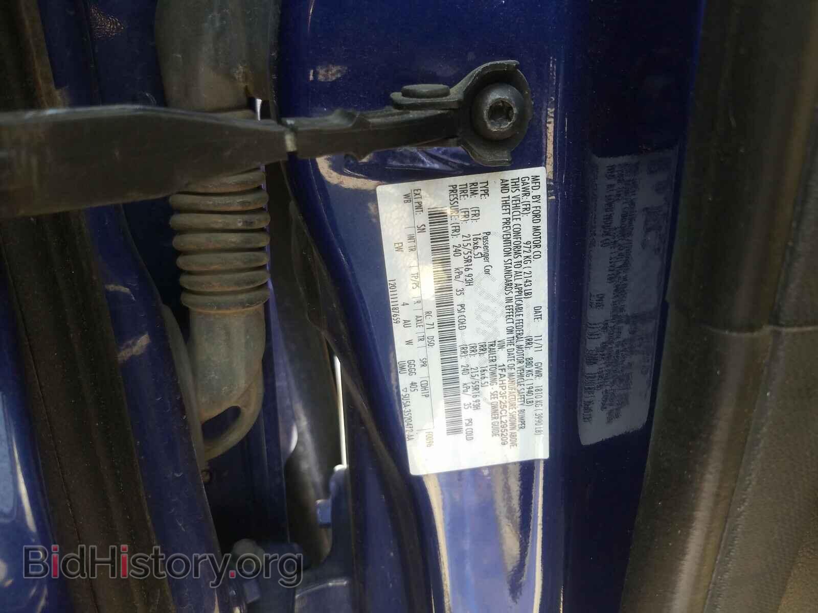 2012 FORD FOCUS - VIN: 1FAHP3F25CL295209 - Фото 10