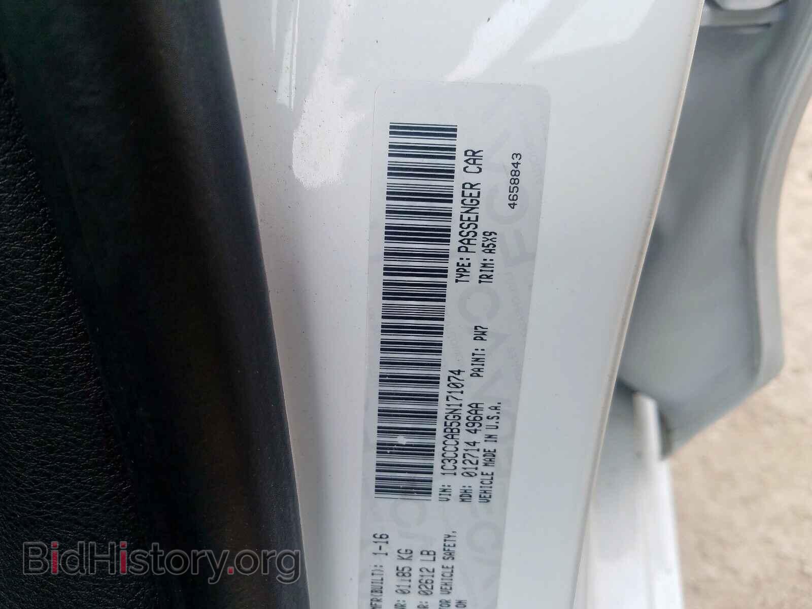 2016 CHRYSLER 200 - VIN: 1C3CCCAB5GN171074 - Photo 10