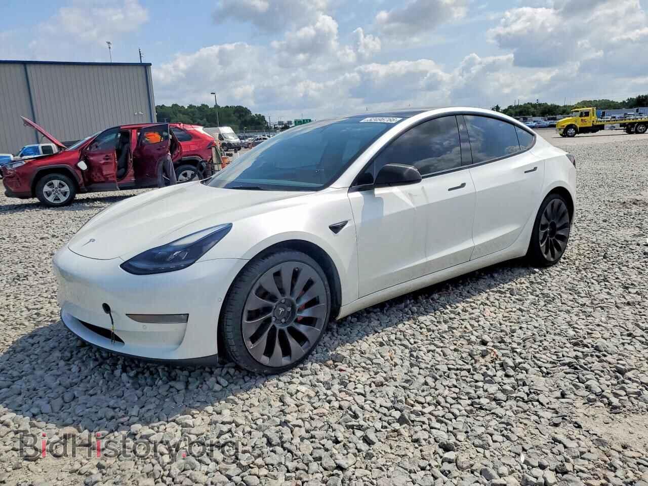 Photo 5YJ3E1EC1NF197308 - TESLA MODEL 3 2022