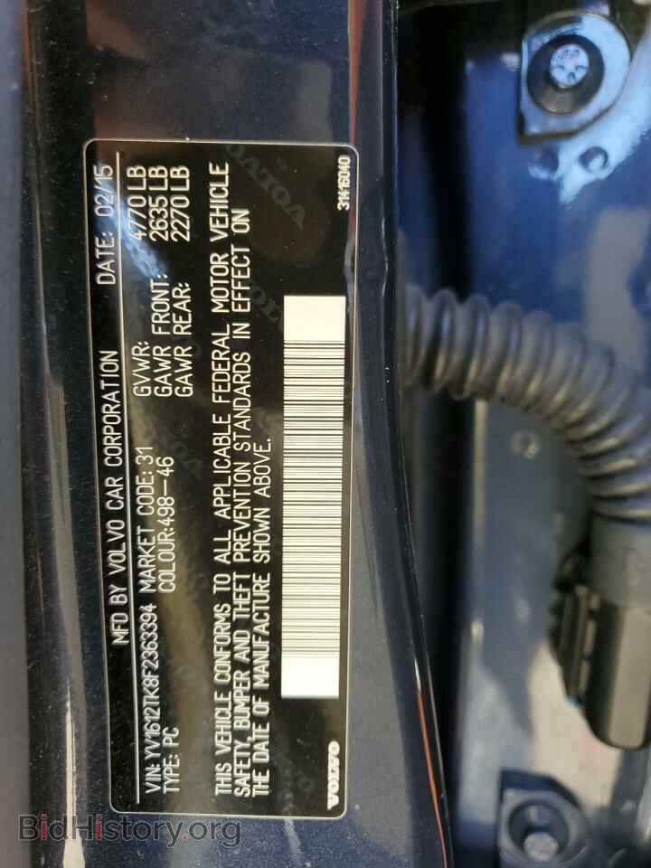 2015 VOLVO S60 - VIN: YV1612TK8F2363394 - Фото 12
