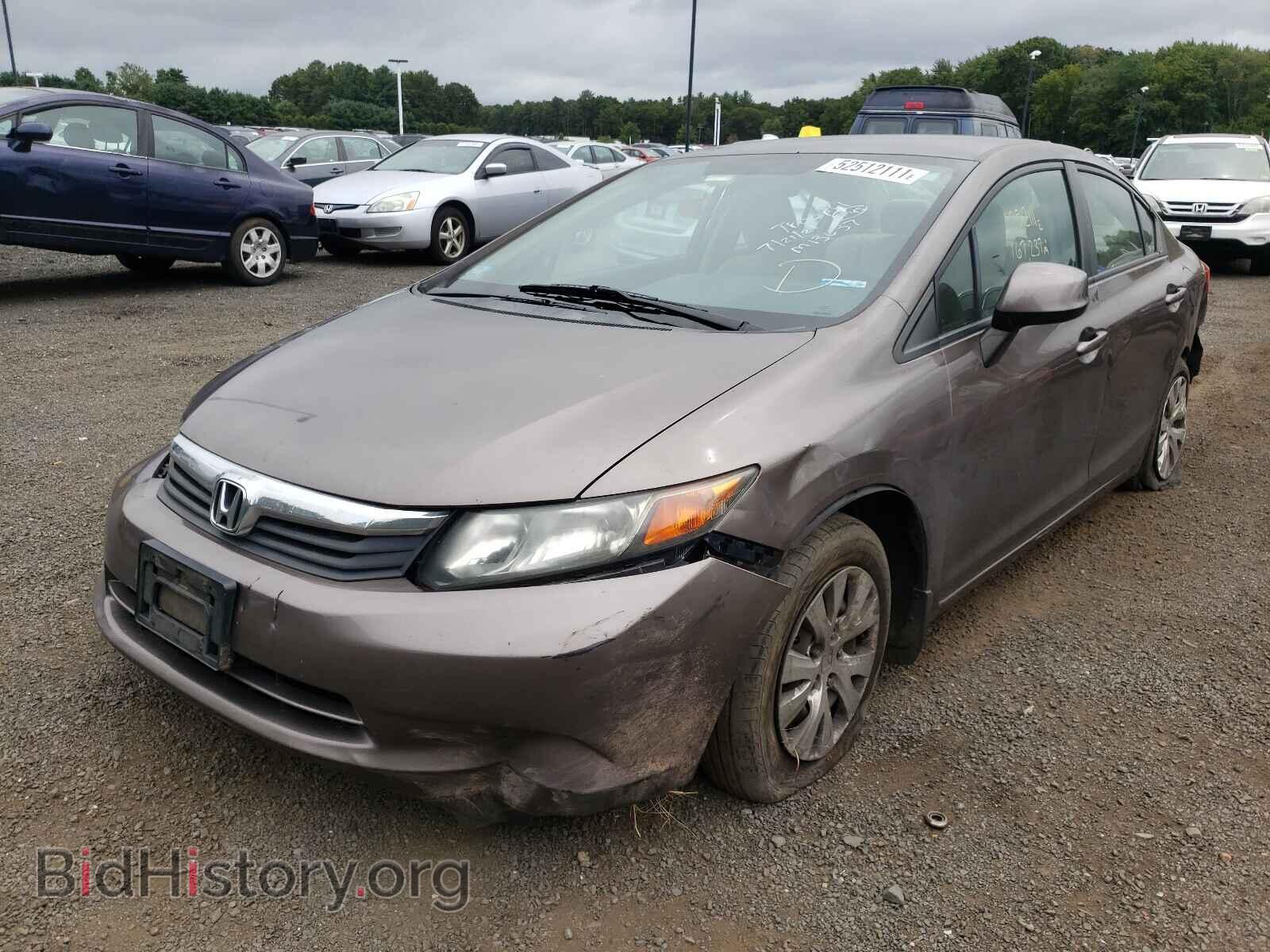2012 HONDA CIVIC - VIN: 2HGFB2F52CH552331 - Фото 2