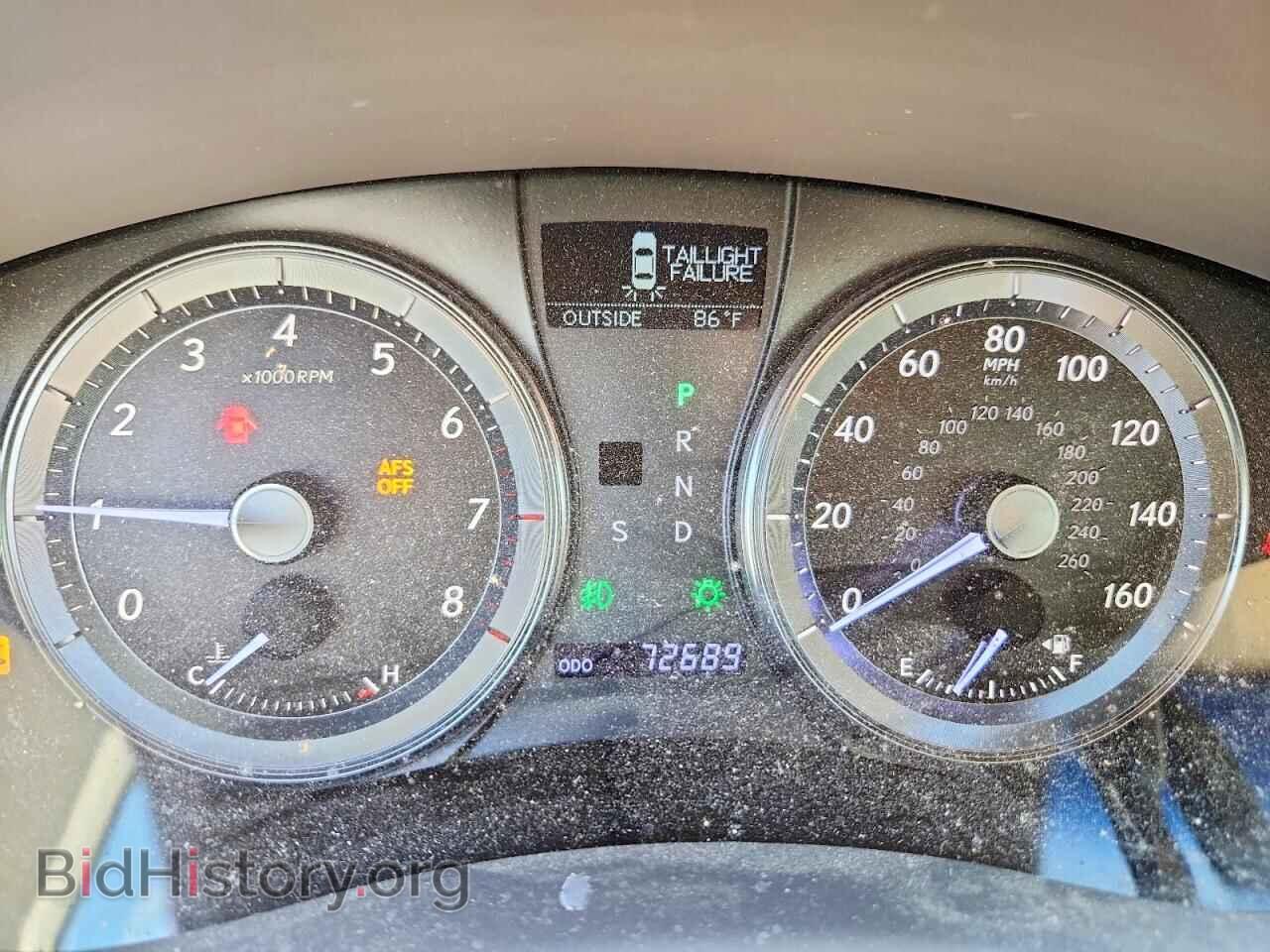 2012 LEXUS ES350 - VIN: JTHBK1EG3C2500269 - Фото 9