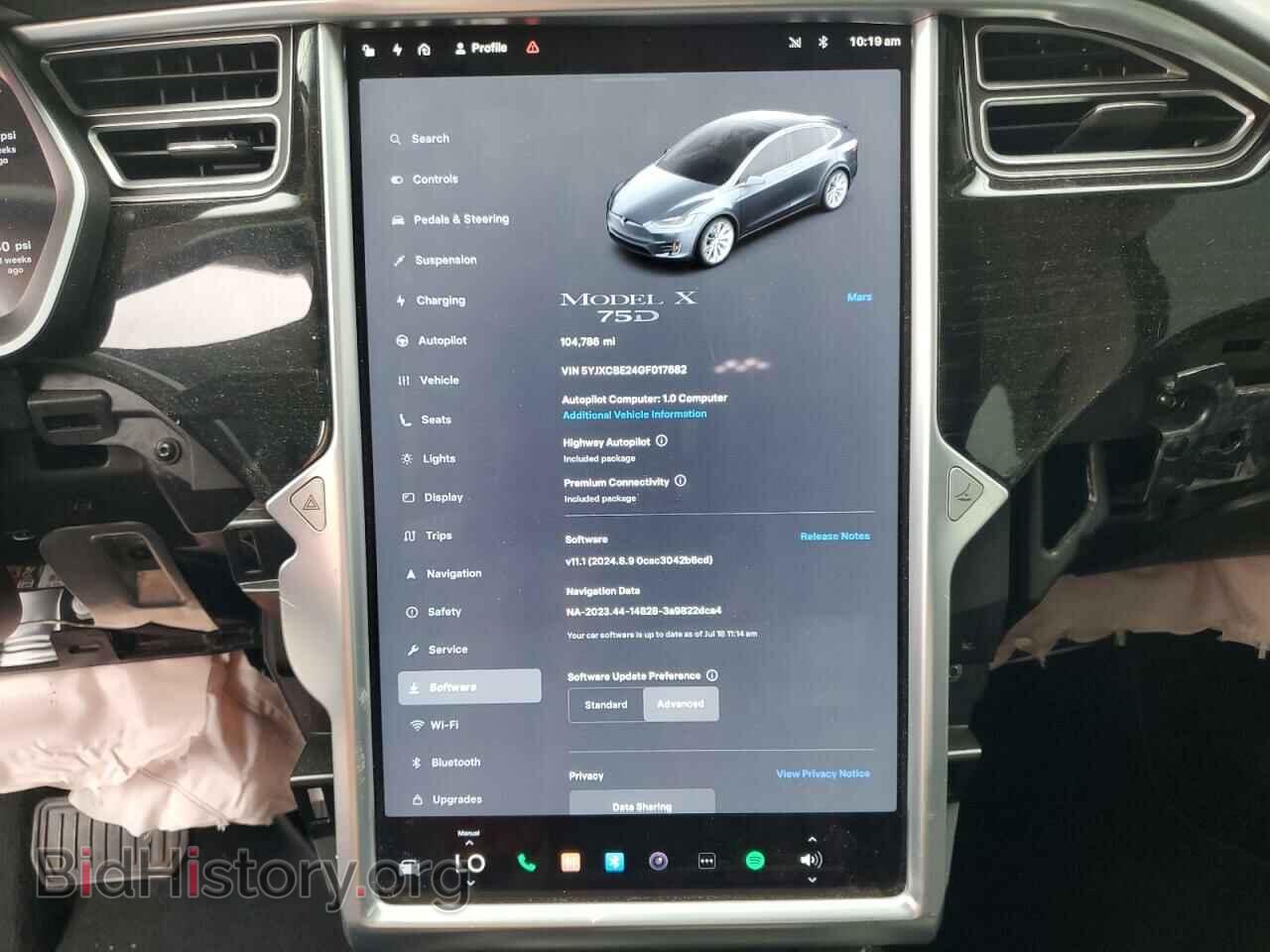 2016 TESLA MODEL X - VIN: 5YJXCBE24GF017682 - Фото 9