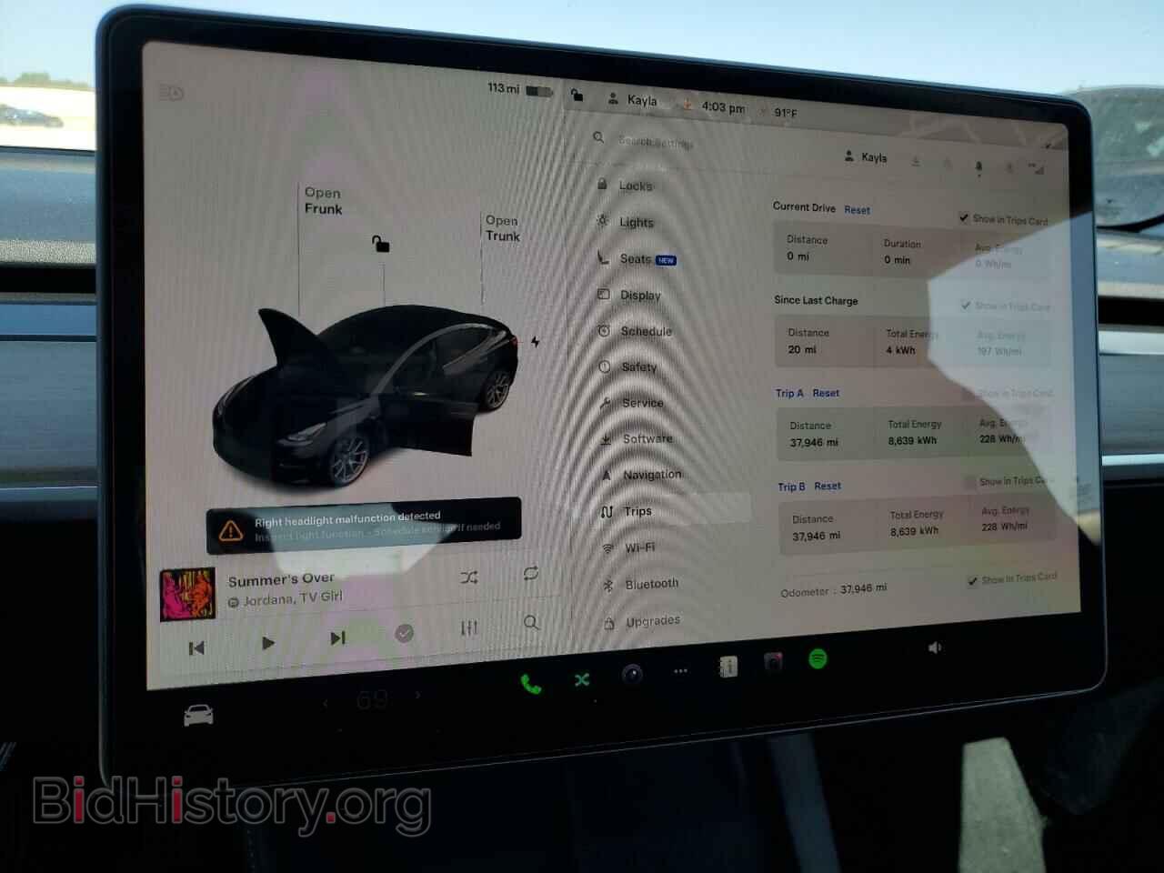 2021 TESLA MODEL 3 - VIN: 5YJ3E1EA8MF057723 - Фото 9
