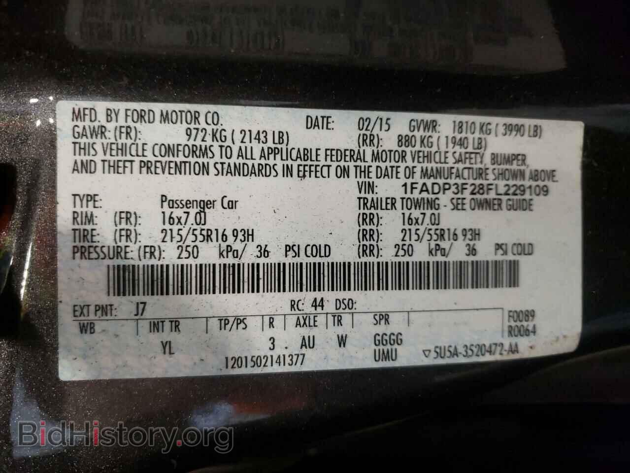 2015 FORD FOCUS - VIN: 1FADP3F28FL229109 - Photo 10