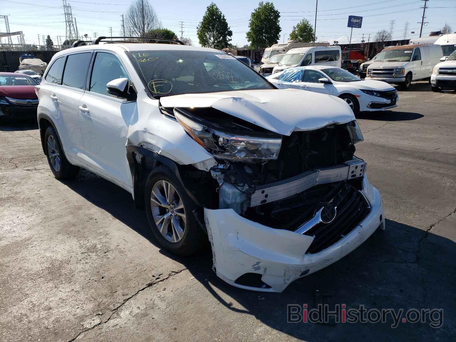 Photo 5TDZKRFH2GS170533 - TOYOTA HIGHLANDER 2016