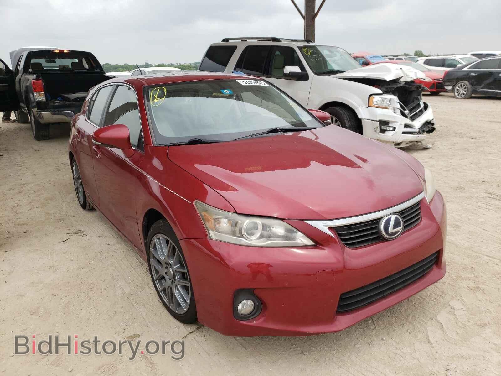 Photo JTHKD5BH6C2071062 - LEXUS CT 200 2012