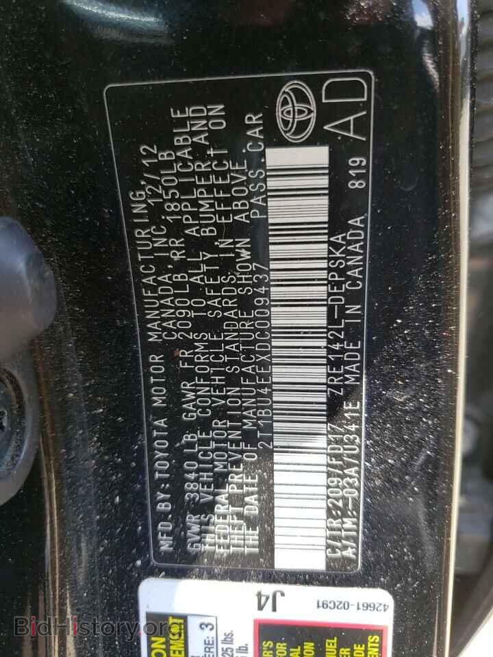 2013 TOYOTA COROLLA - VIN: 2T1BU4EEXDC009437 - Фото 10